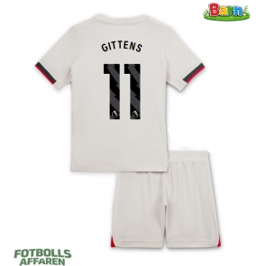 Chelsea Jamie Gittens #11 Bortaställ Barn 2025-26 Kortärmad (+ Korta byxor)